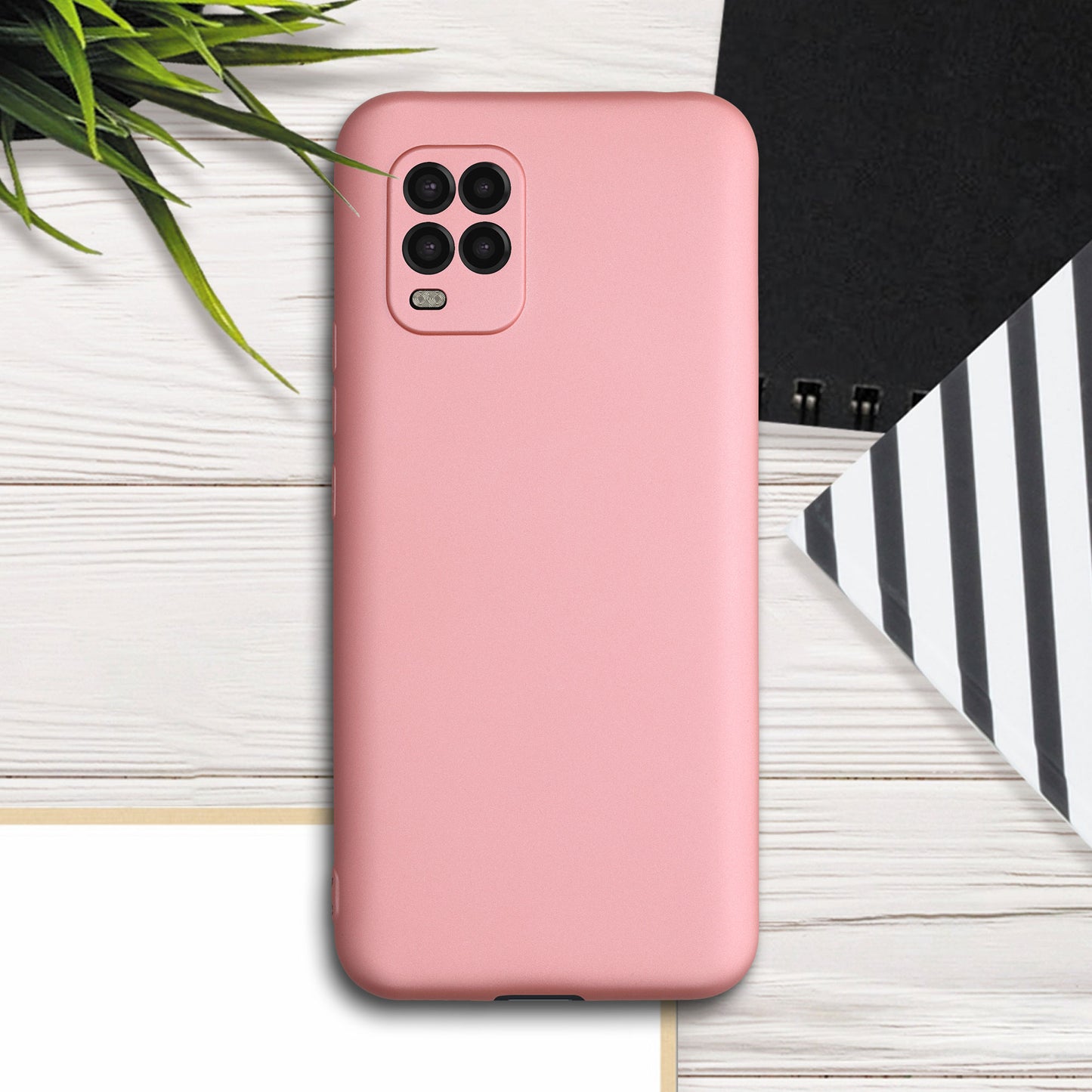kwmobile Phone Case for Xiaomi Mi 10 Lite (5G) - Metallic Shimmering Silicone Case - Protective Cover