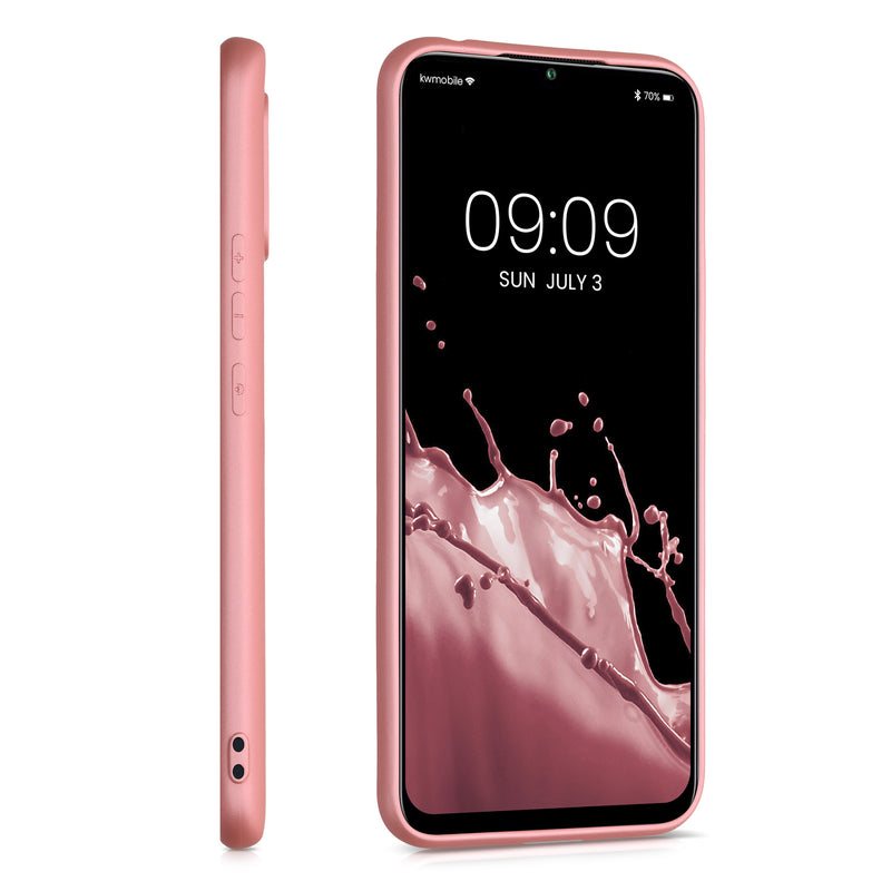 kwmobile Phone Case for Xiaomi Mi 10 Lite (5G) - Metallic Shimmering Silicone Case - Protective Cover