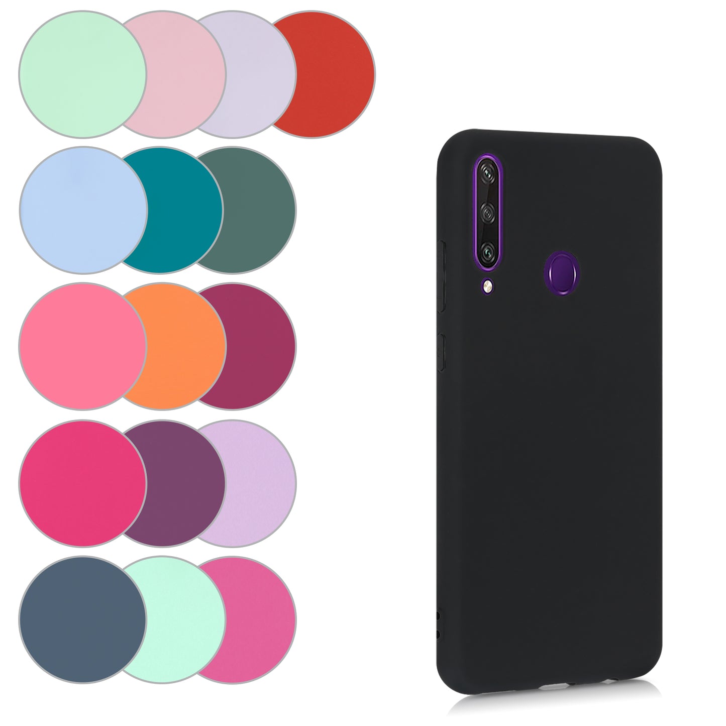 kwmobile Phone Case for Huawei Y6p Case Wireless Charging Protective Cover