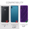 kwmobile Phone Case for Huawei Y6p Case Wireless Charging Protective Cover