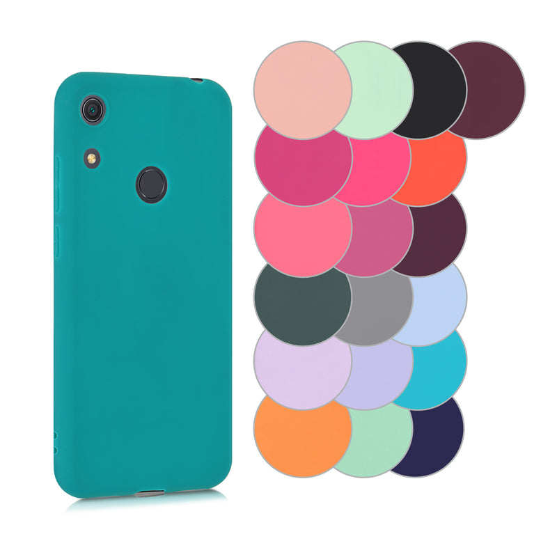 kwmobile Hülle kompatibel mit Huawei Y6s (2019) Hülle - weiches TPU Silikon Case - Cover geeignet für kabelloses Laden - Schwarz matt Schwarz matt  