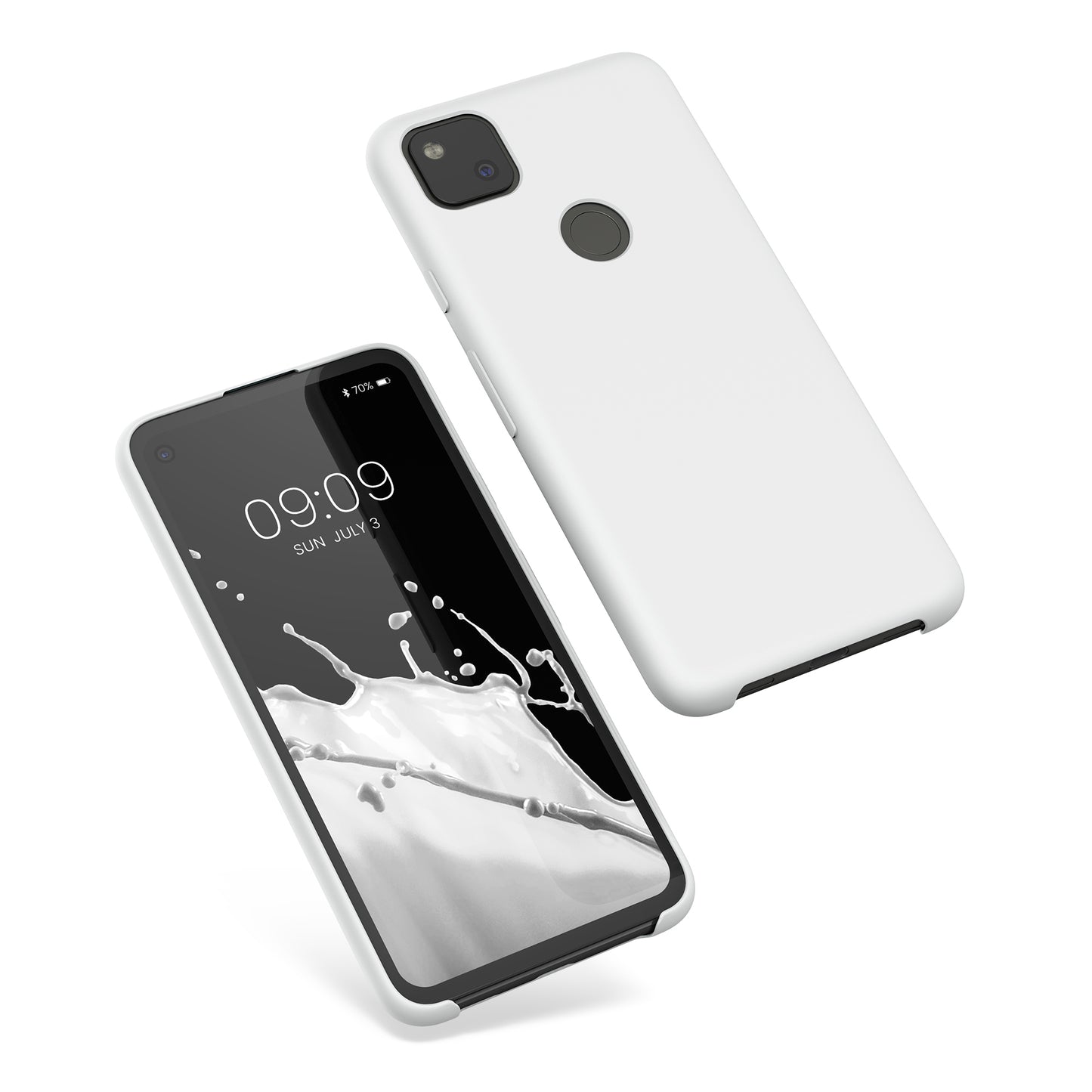kwmobile Phone Case for Google Pixel 4a - Silicone Case - Wireless Charging - Protective Cover