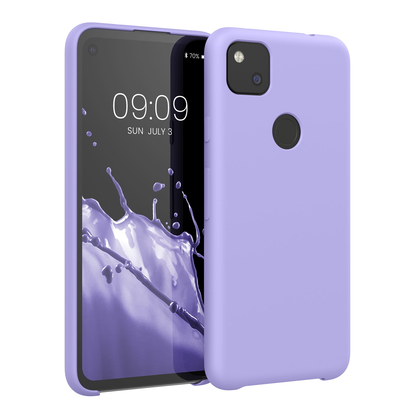 kwmobile Phone Case for Google Pixel 4a - Silicone Case - Wireless Charging - Protective Cover