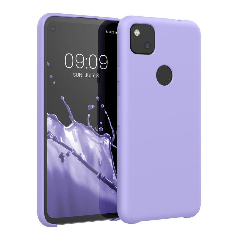 kwmobile Phone Case for Google Pixel 4a - Silicone Case - Wireless Charging - Protective Cover