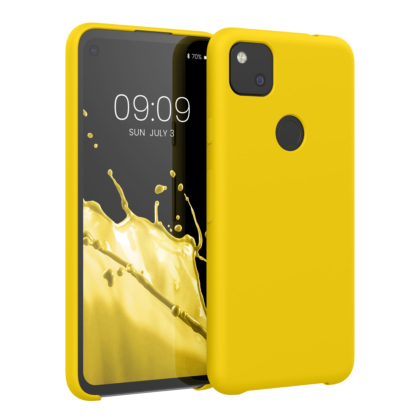 kwmobile Phone Case for Google Pixel 4a - Silicone Case - Wireless Charging - Protective Cover