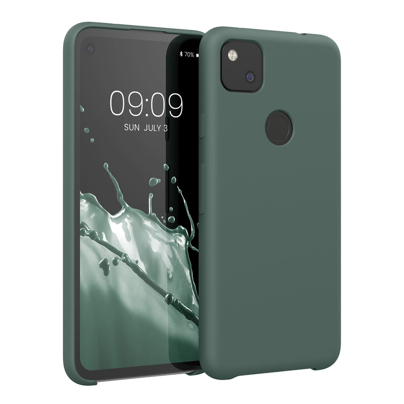 kwmobile Phone Case for Google Pixel 4a - Silicone Case - Wireless Charging - Protective Cover