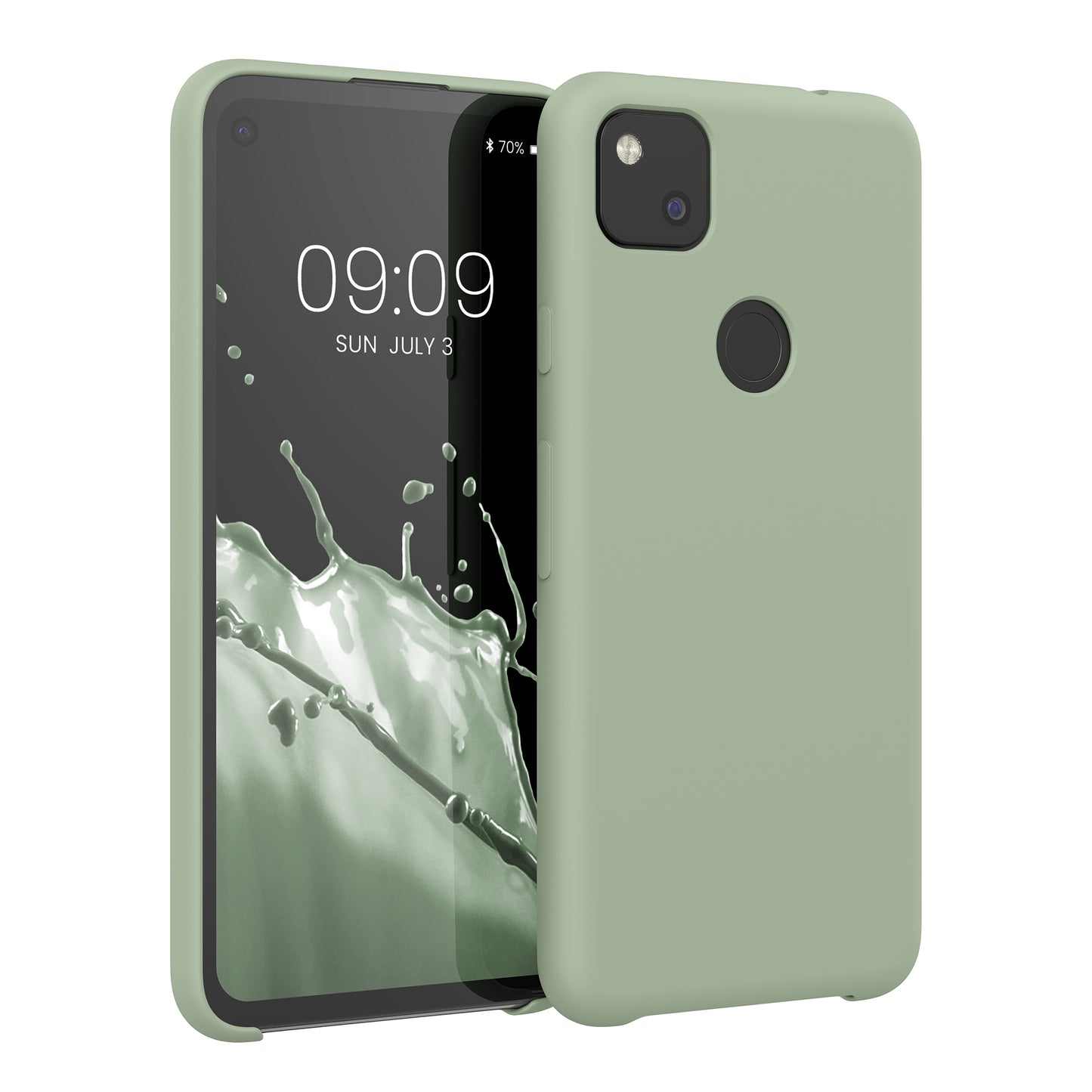 kwmobile Phone Case for Google Pixel 4a - Silicone Case - Wireless Charging - Protective Cover