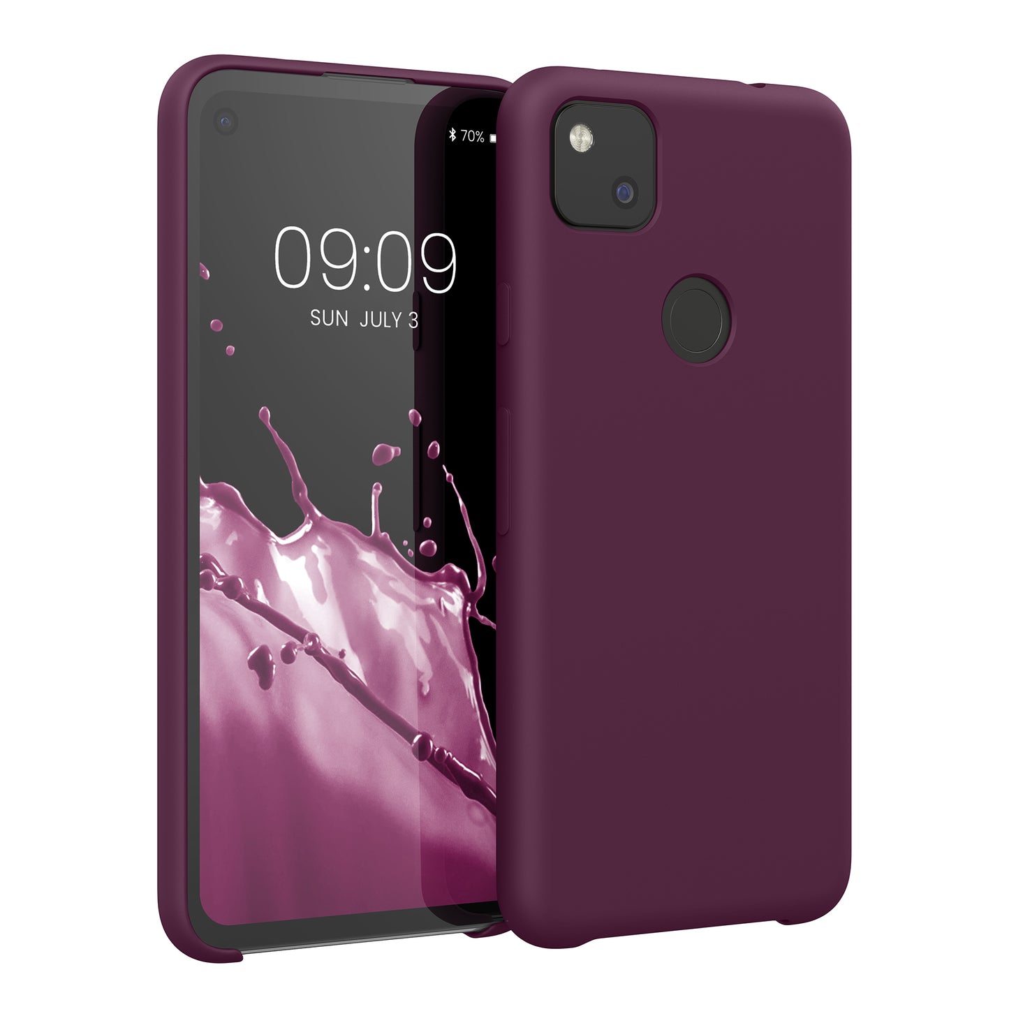 kwmobile Phone Case for Google Pixel 4a - Silicone Case - Wireless Charging - Protective Cover