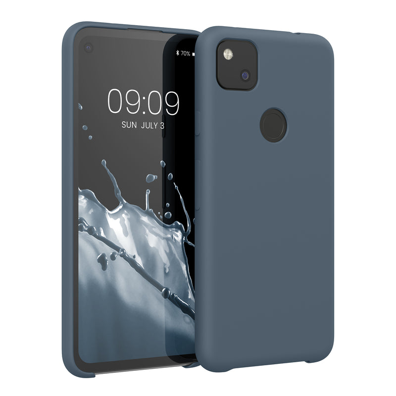 kwmobile Phone Case for Google Pixel 4a - Silicone Case - Wireless Charging - Protective Cover