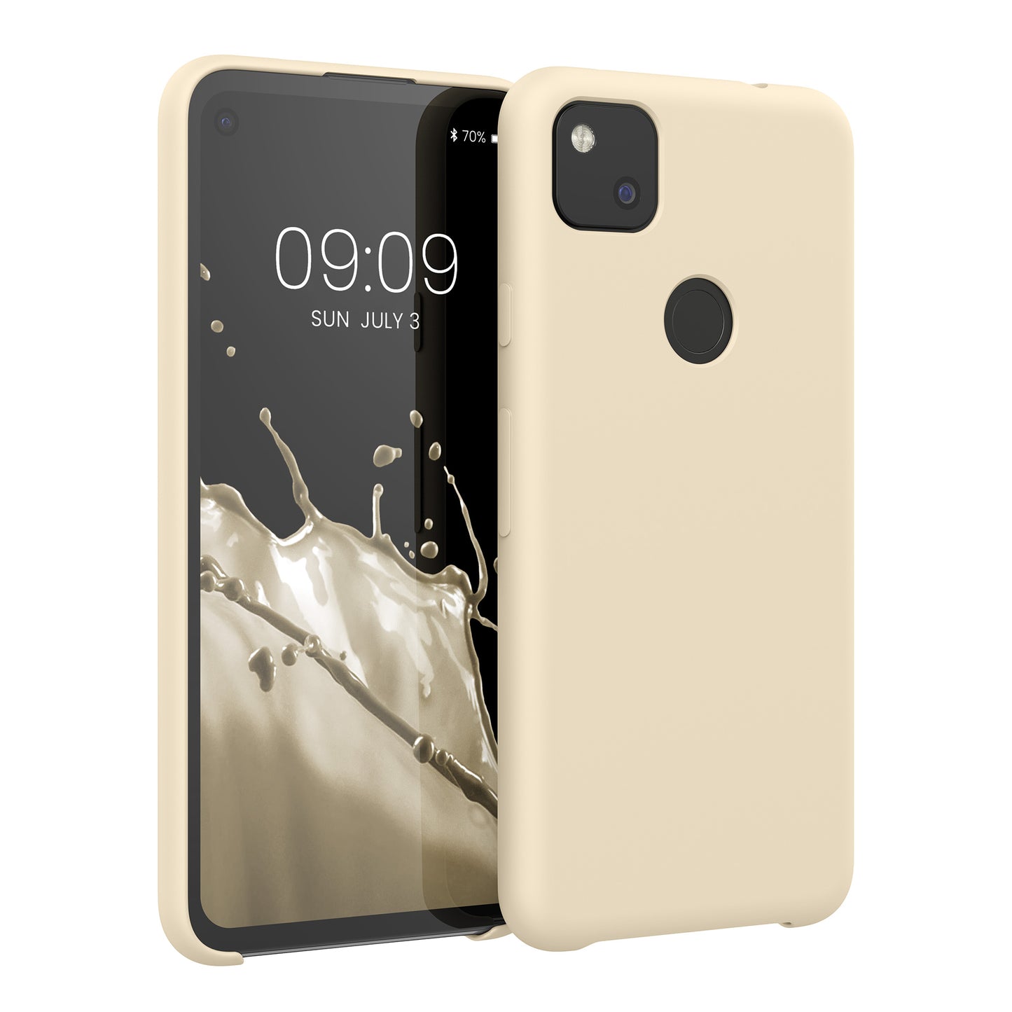 kwmobile Phone Case for Google Pixel 4a - Silicone Case - Wireless Charging - Protective Cover