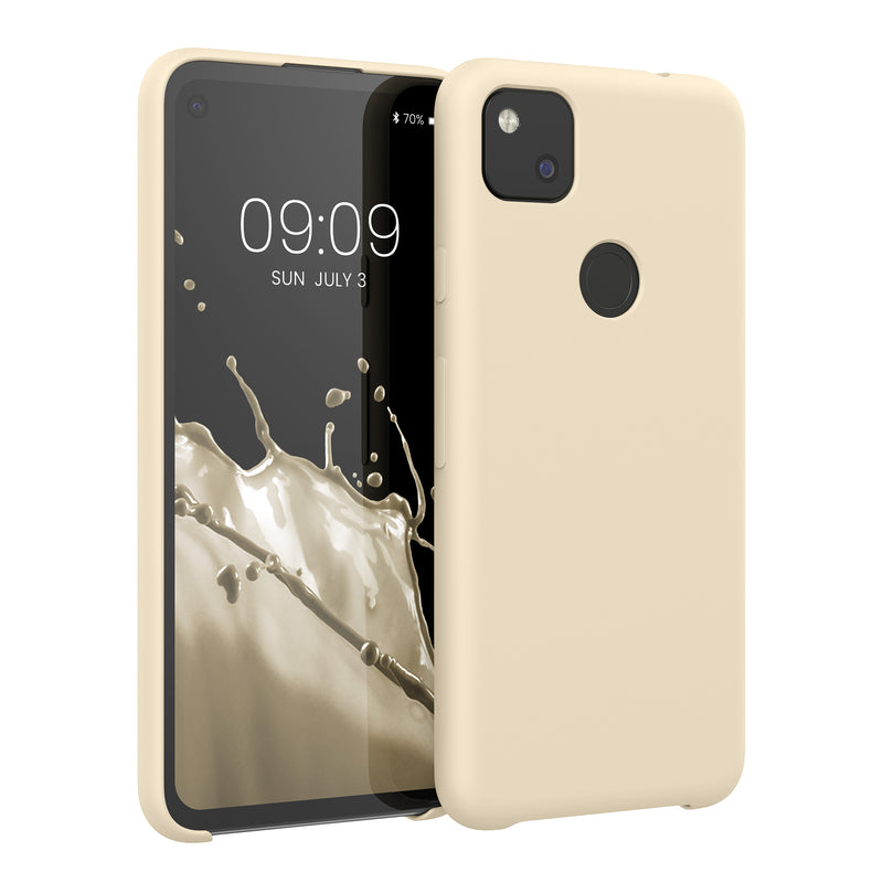 kwmobile Phone Case for Google Pixel 4a - Silicone Case - Wireless Charging - Protective Cover