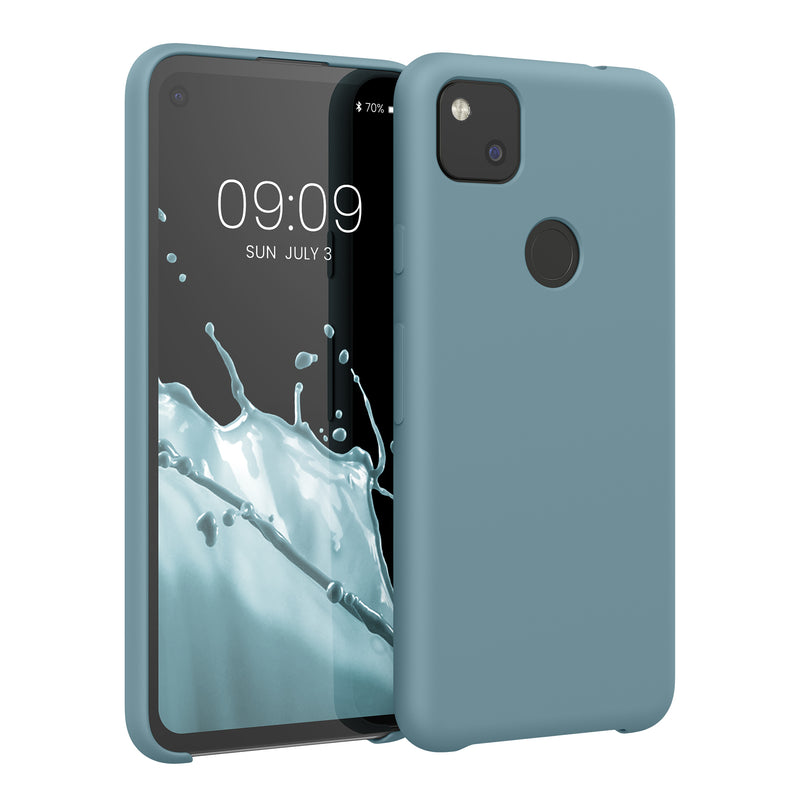 kwmobile Phone Case for Google Pixel 4a - Silicone Case - Wireless Charging - Protective Cover