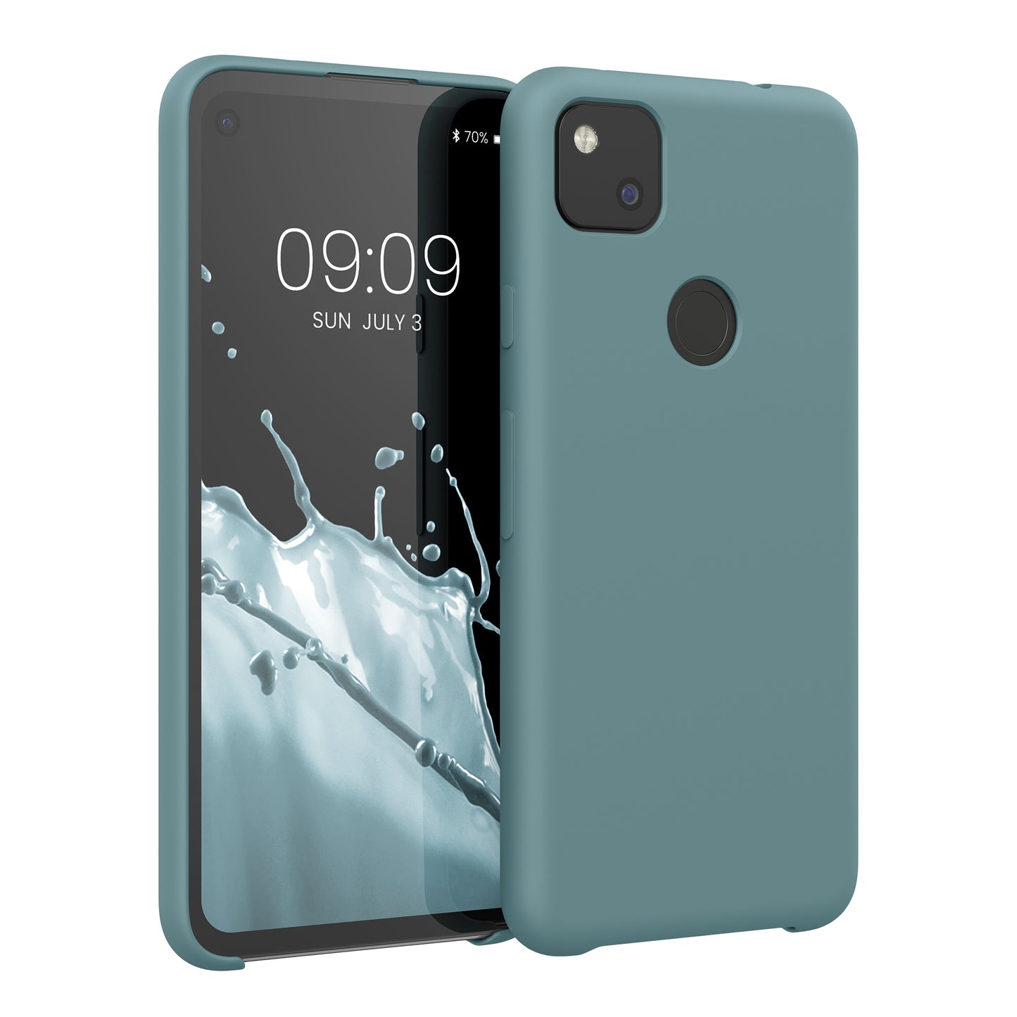 kwmobile Phone Case for Google Pixel 4a - Silicone Case - Wireless Charging - Protective Cover