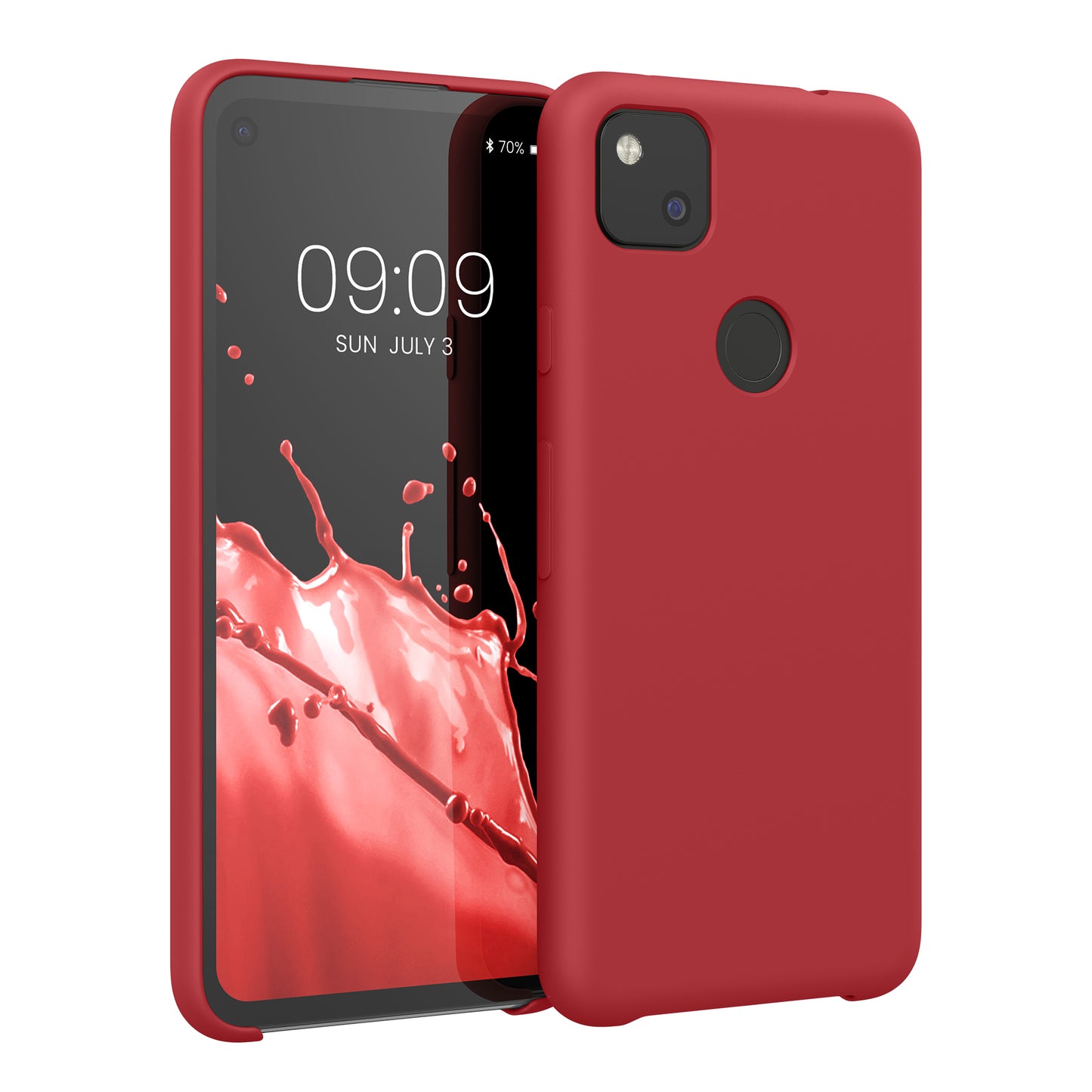 kwmobile Phone Case for Google Pixel 4a - Silicone Case - Wireless Charging - Protective Cover