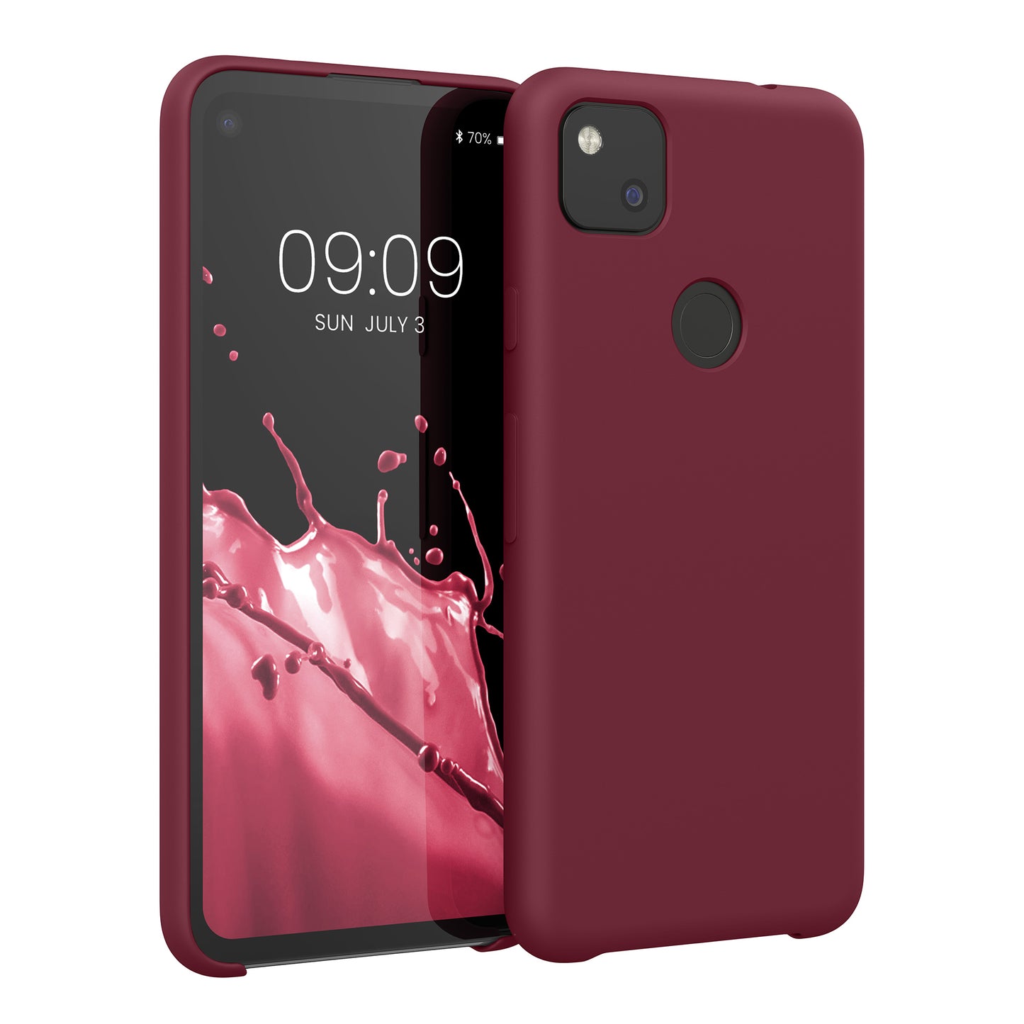 kwmobile Phone Case for Google Pixel 4a - Silicone Case - Wireless Charging - Protective Cover