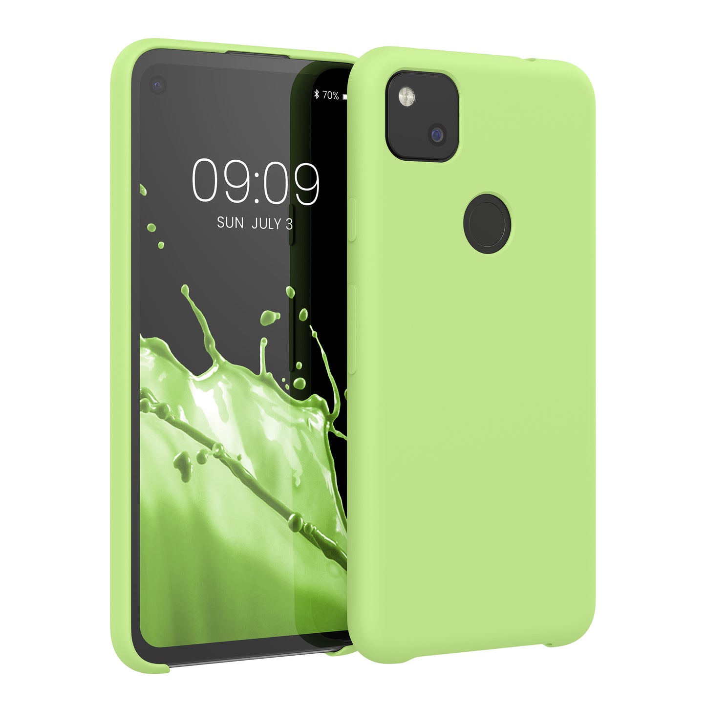 kwmobile Phone Case for Google Pixel 4a - Silicone Case - Wireless Charging - Protective Cover