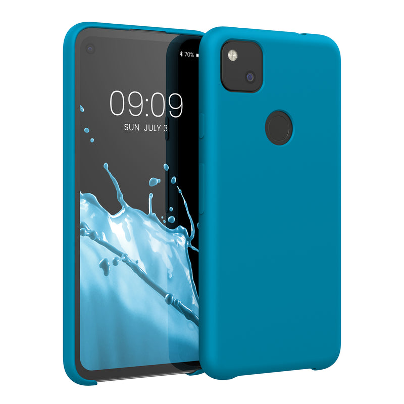 kwmobile Phone Case for Google Pixel 4a - Silicone Case - Wireless Charging - Protective Cover