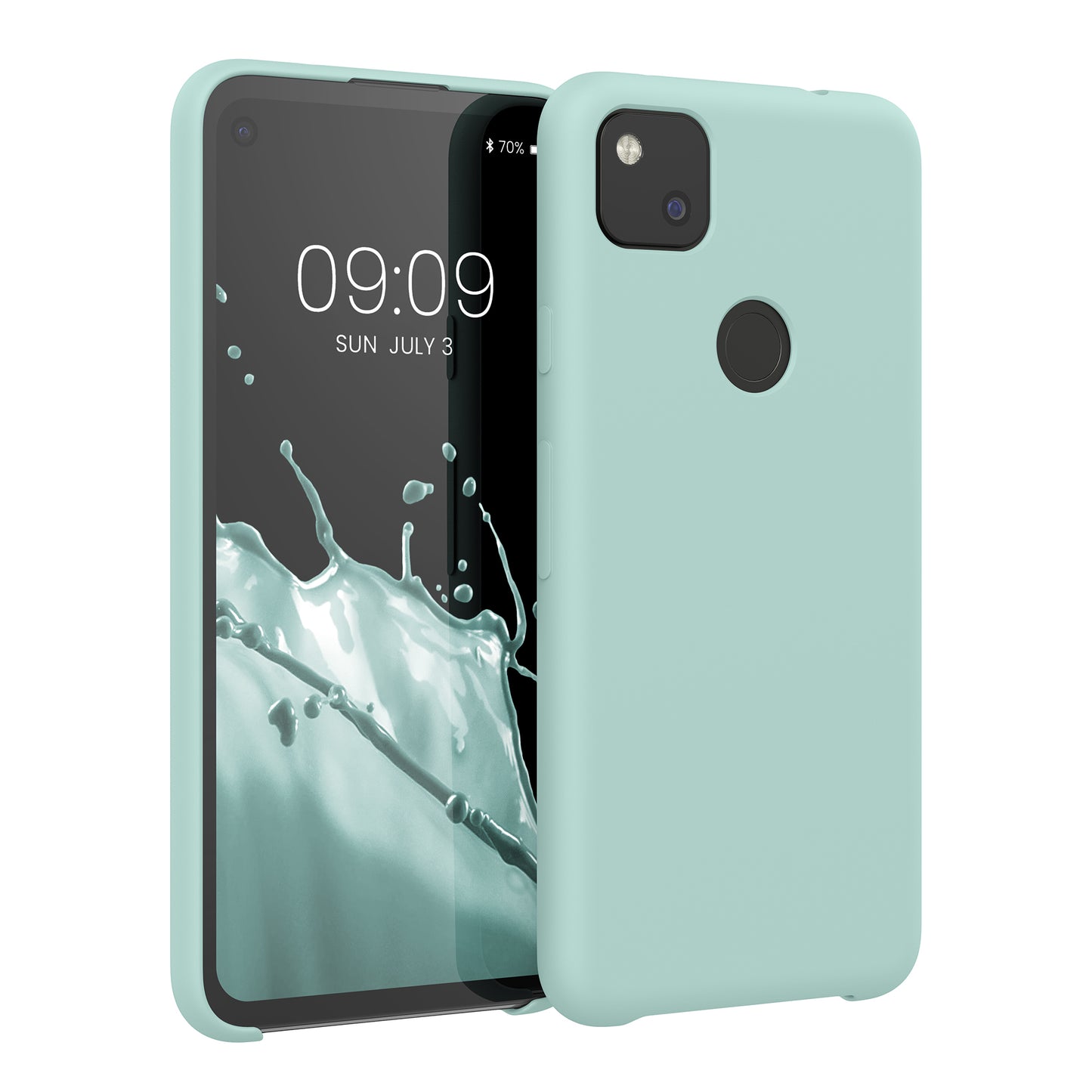 kwmobile Phone Case for Google Pixel 4a - Silicone Case - Wireless Charging - Protective Cover