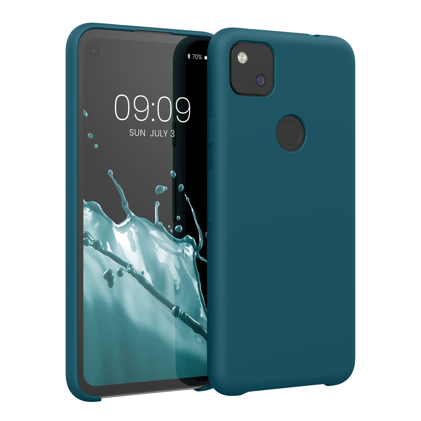 kwmobile Phone Case for Google Pixel 4a - Silicone Case - Wireless Charging - Protective Cover