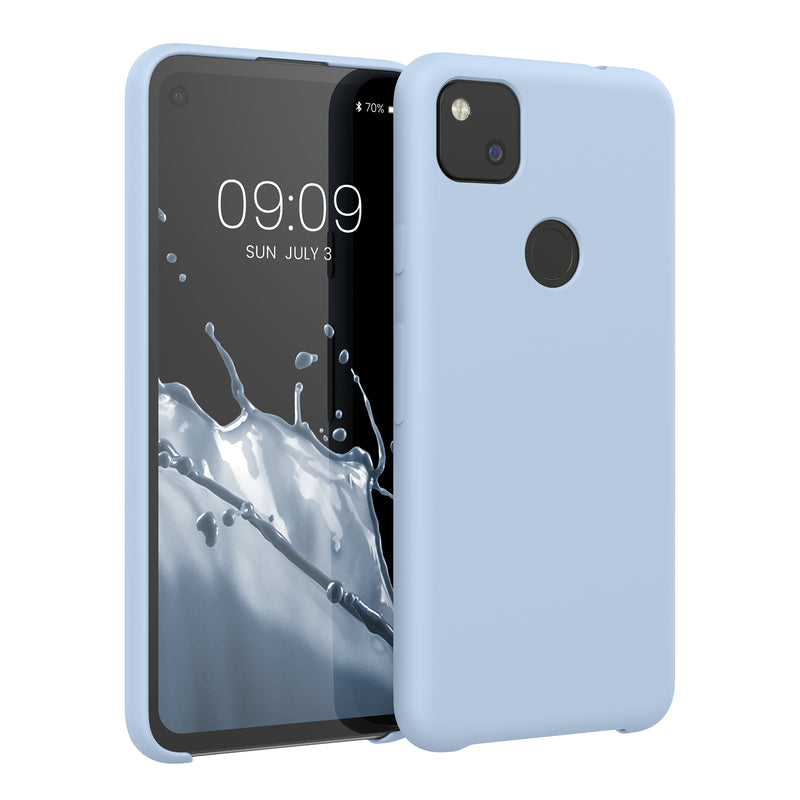 kwmobile Phone Case for Google Pixel 4a - Silicone Case - Wireless Charging - Protective Cover