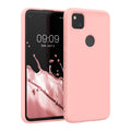 kwmobile Case Compatible with Google Pixel 4a Case Rubberized Silicone Phone Case Protective Cover for Wireless Charging Case