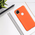 kwmobile Case Compatible with Google Pixel 4a Case Rubberized Silicone Phone Case Protective Cover for Wireless Charging Case