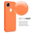 kwmobile Case Compatible with Google Pixel 4a Case Rubberized Silicone Phone Case Protective Cover for Wireless Charging Case