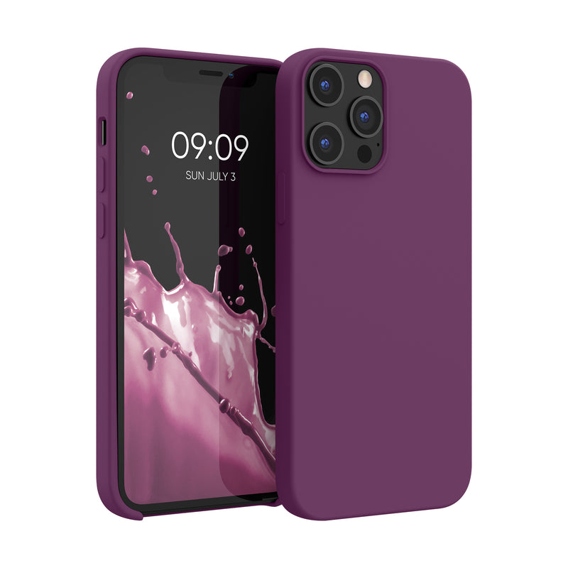 kwmobile Phone Case for iPhone 12 Pro Max - Silicone Cover - Wireless Charging