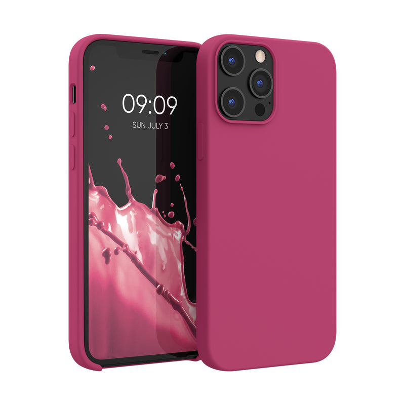kwmobile Phone Case for iPhone 12 Pro Max - Silicone Cover - Wireless Charging