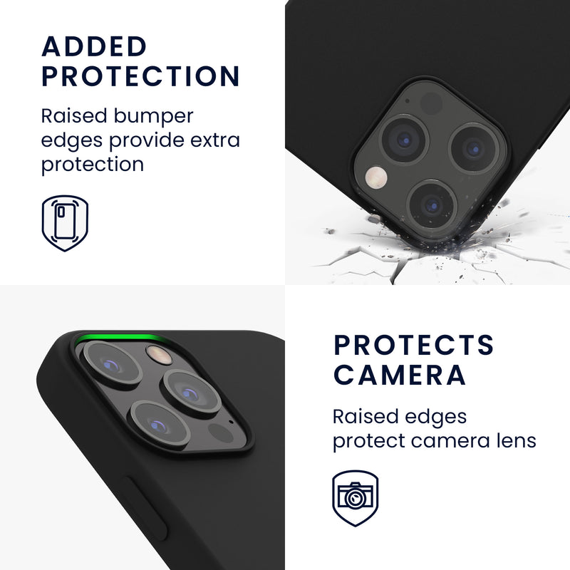 kwmobile Phone Case for iPhone 12 Pro Max - Silicone Cover - Wireless Charging
