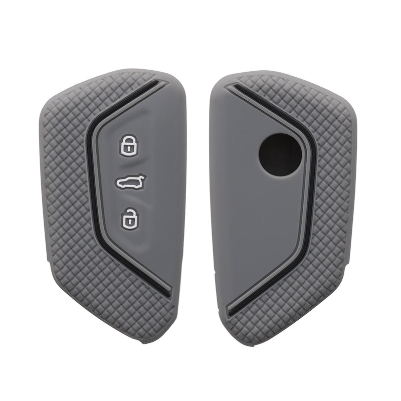 kwmobile Car Key Protection Case Compatible with VW Golf 8 3-Button Car Key Fob Cover