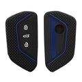 kwmobile Car Key Cover Compatible with VW Golf 8 3-Button Car Key - Key Fob Cover Don't Touch My Key