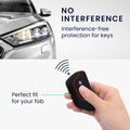 kwmobile Car Key Cover Compatible with VW Golf 8 3-Button Car Key - Key Fob Cover Don't Touch My Key