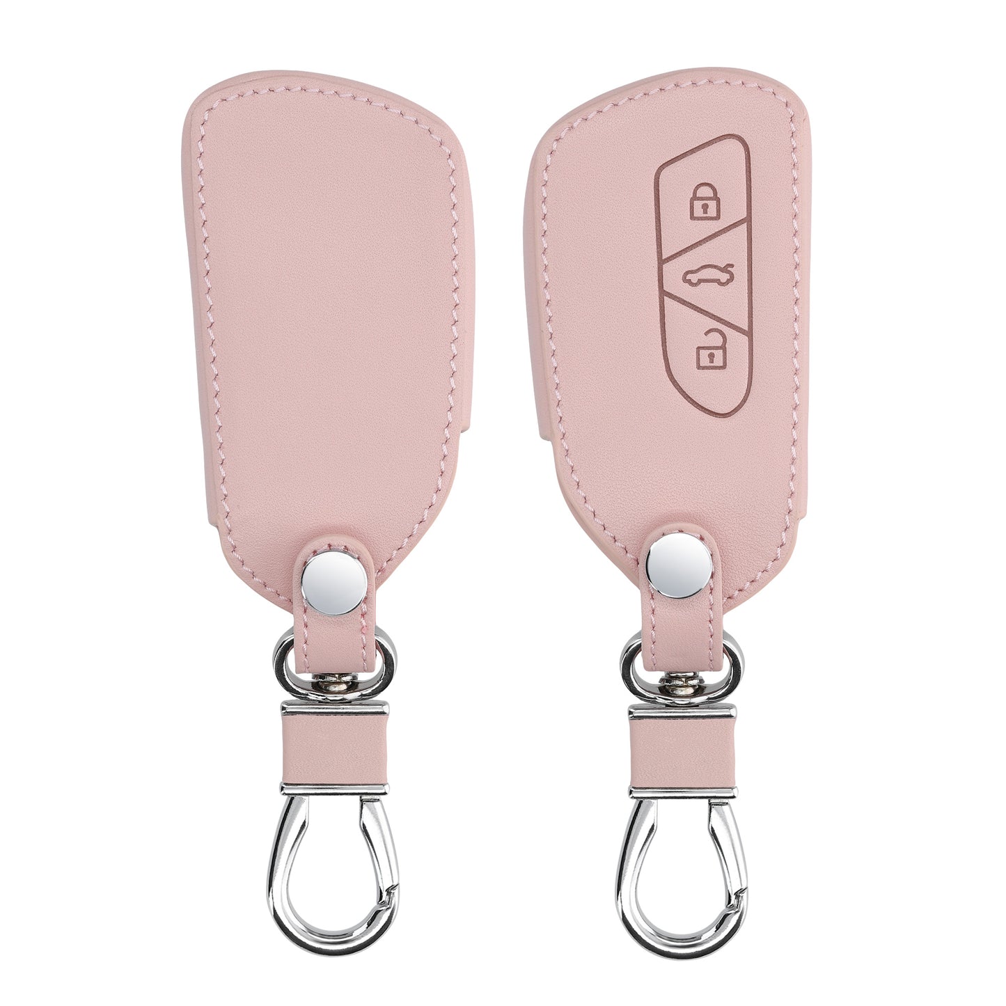 kwmobile Car Key Cover Compatible with VW Golf 8 3-Button Car Key - Key Fob Cover