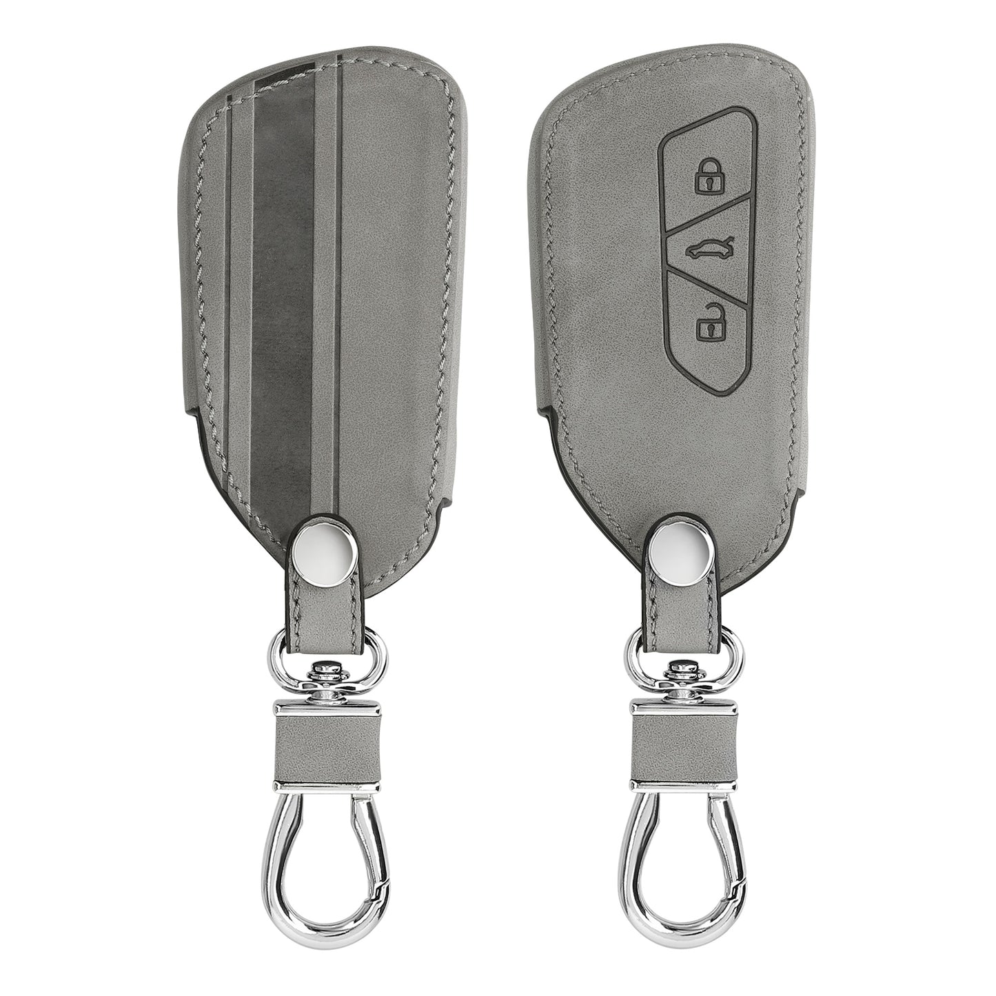kwmobile Car Key Cover Compatible with VW Golf 8 3-Button Car Key Protective Case Key Shell Cover