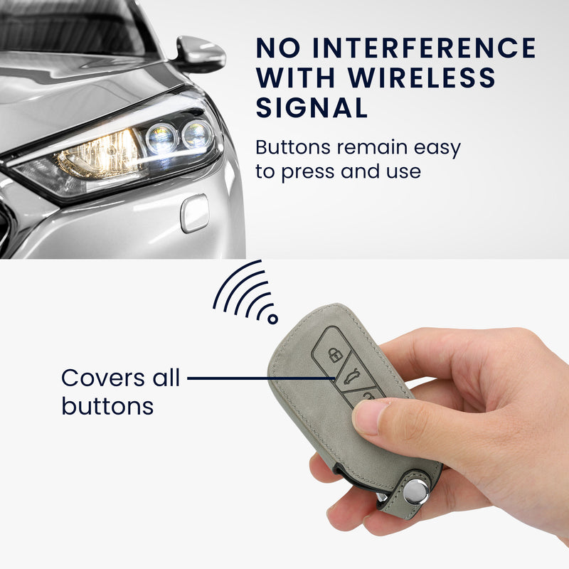 kwmobile Car Key Cover Compatible with VW Golf 8 3-Button Car Key Protective Case Key Shell Cover