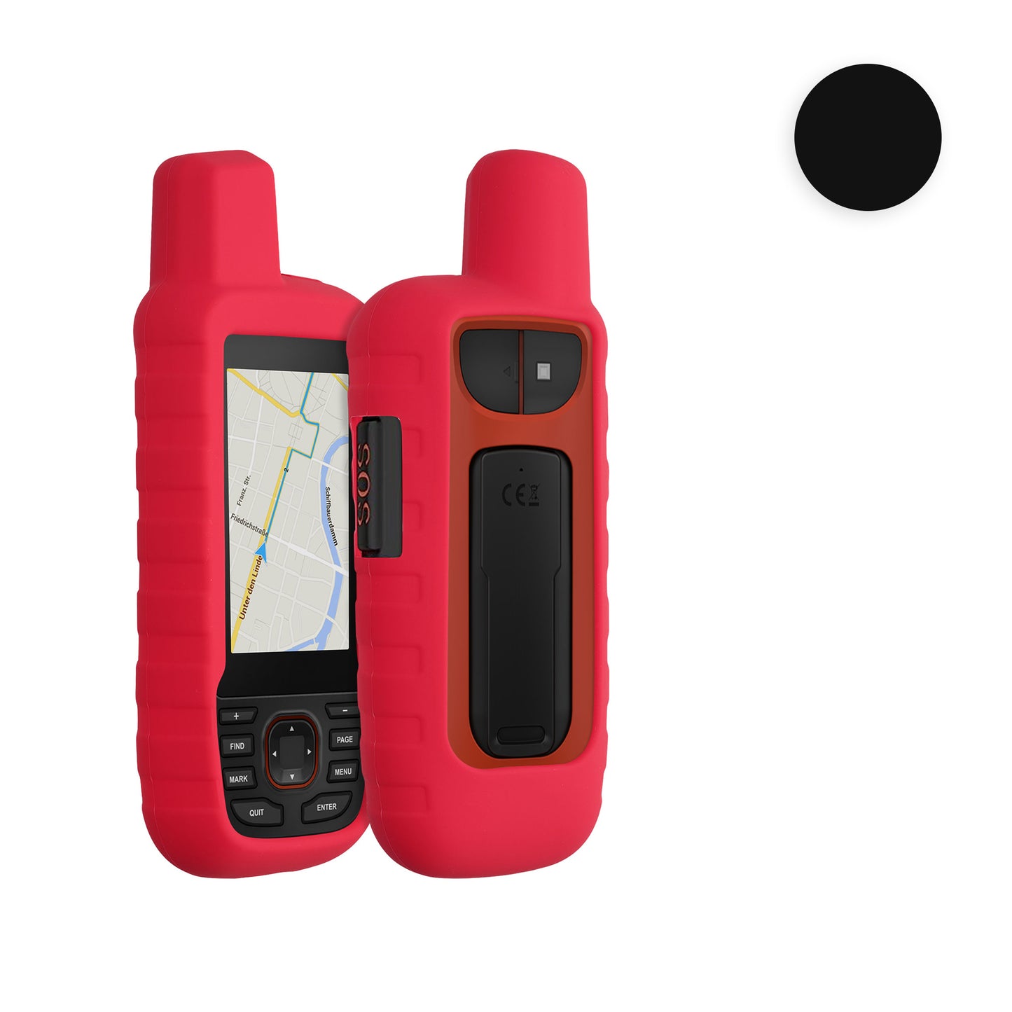 kwmobile Hülle kompatibel mit Garmin GPSMAP 66i / GPSMAP 67i - Schutzhülle für GPS Handgerät in Dunkelgrün Dunkelgrün  