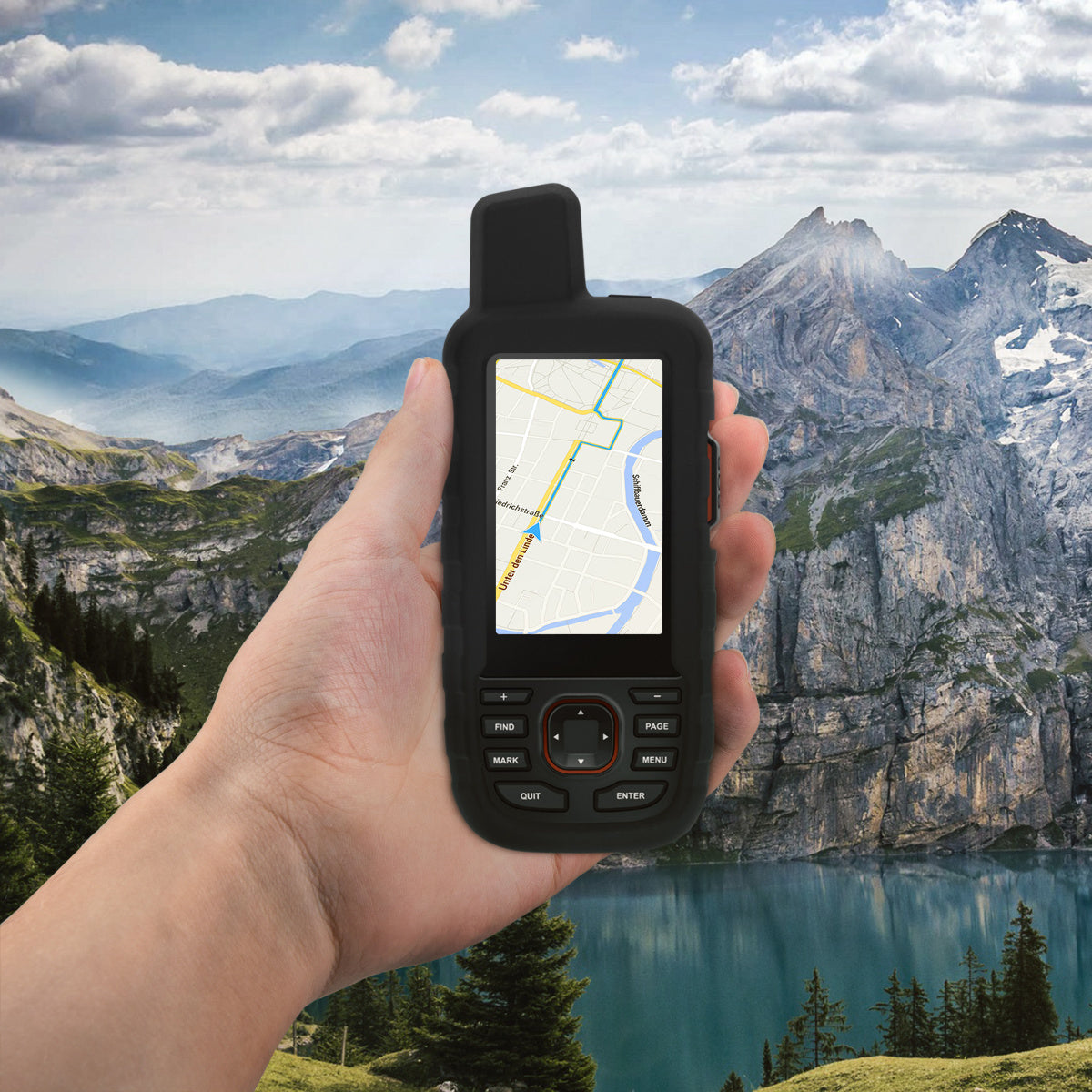 kwmobile Case compatible with Garmin GPSMAP 66i / GPSMAP 67i - Protective Cover for GPS Handheld Device