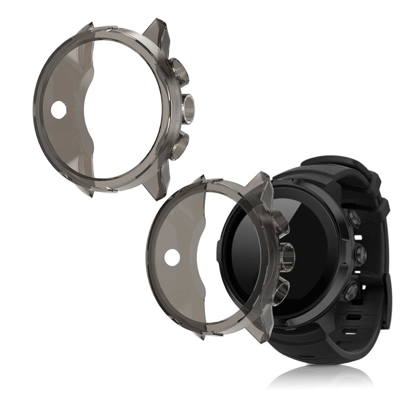 kwmobile Sport Protective Case Compatible with Suunto 9 / 9 Baro / Spartan Sport Wrist HR Case Cover without Tracker