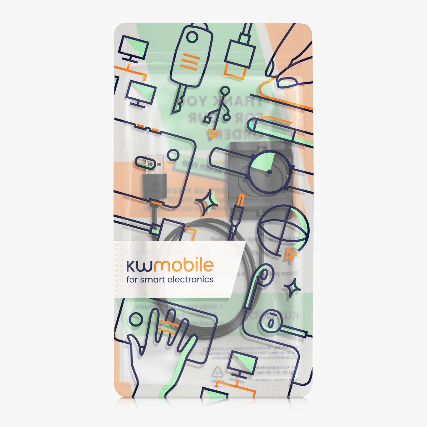 kwmobile USB Cable Charger compatible with Huami Amazfit Bip S (A1805/A1916) Charging Cable Smart Watch Replacement Cable Fitness Tracker Charging Cable