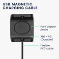 kwmobile USB Cable Charger compatible with Huami Amazfit Bip S (A1805/A1916) Charging Cable Smart Watch Replacement Cable Fitness Tracker Charging Cable