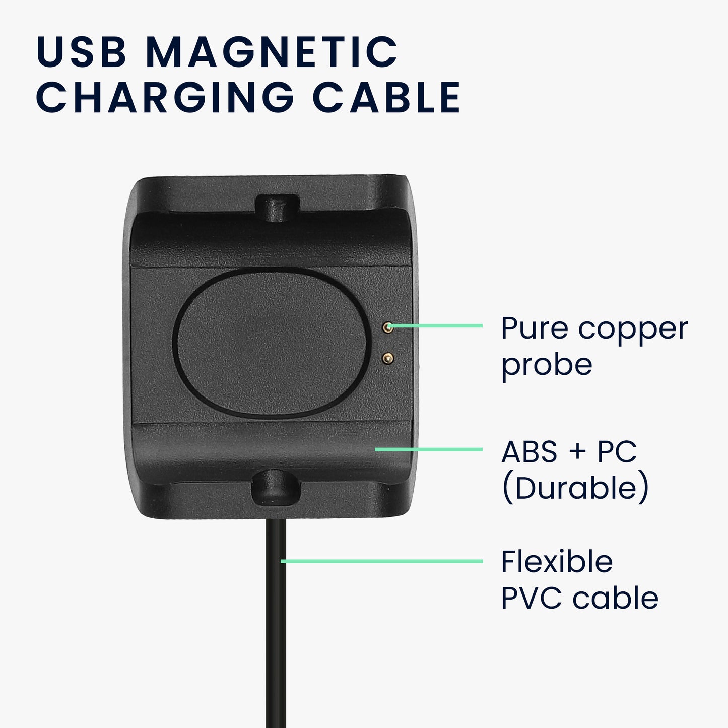 kwmobile USB Cable Charger compatible with Huami Amazfit Bip S (A1805/A1916) Charging Cable Smart Watch Replacement Cable Fitness Tracker Charging Cable