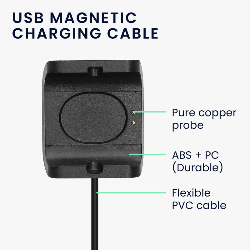 kwmobile USB Cable Charger compatible with Huami Amazfit Bip S (A1805/A1916) Charging Cable Smart Watch Replacement Cable Fitness Tracker Charging Cable