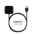 kwmobile USB Cable Charger compatible with Oppo Watch 1 (46mm) Charging Cable - Smartwatch Replacement Cable - Fitness Tracker Charging Cable
