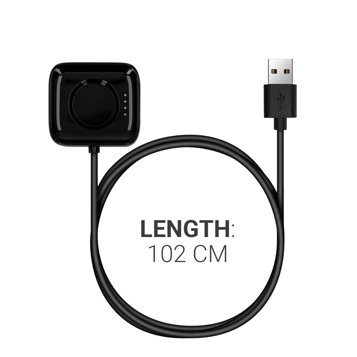 kwmobile USB Cable Charger compatible with Oppo Watch 1 (46mm) Charging Cable - Smartwatch Replacement Cable - Fitness Tracker Charging Cable