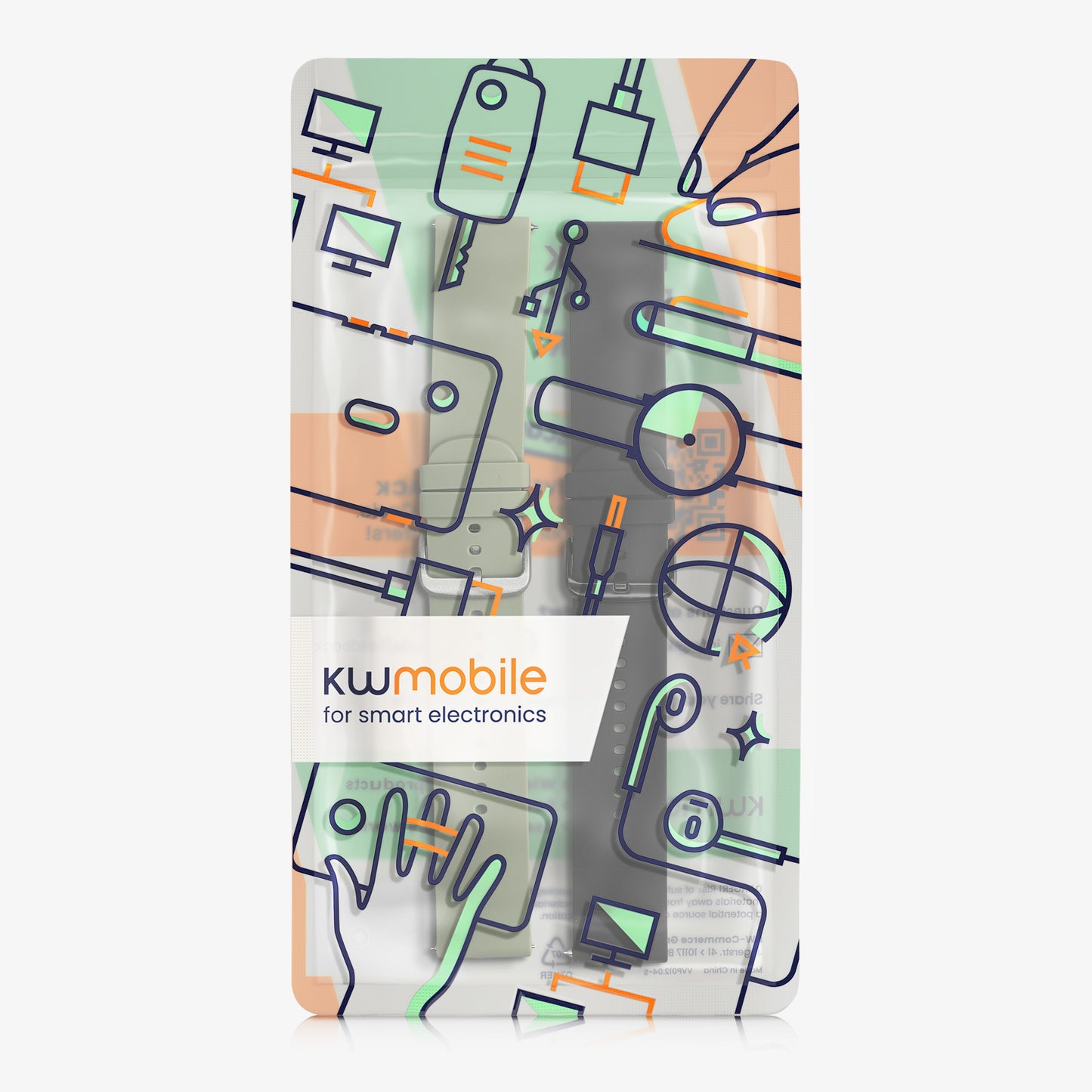 kwmobile Watch Strap for Huami Amazfit GTS / GTS 2 / GTS 2e / GTS 3 Bracelet Fitness Tracker Band Set Replacement Strap Smartwatch