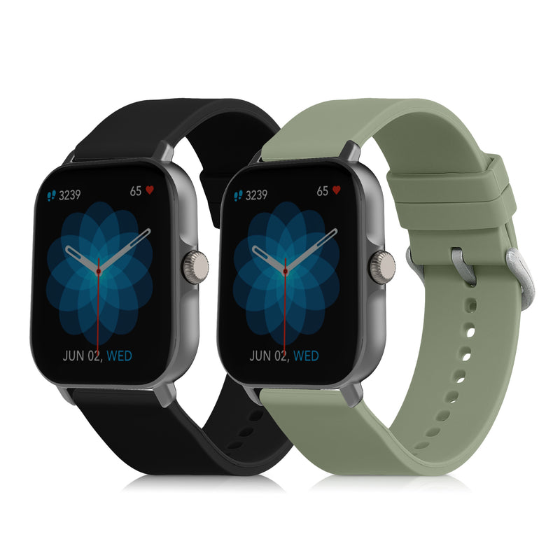 kwmobile Watch Strap for Huami Amazfit GTS / GTS 2 / GTS 2e / GTS 3 Bracelet Fitness Tracker Band Set Replacement Strap Smartwatch