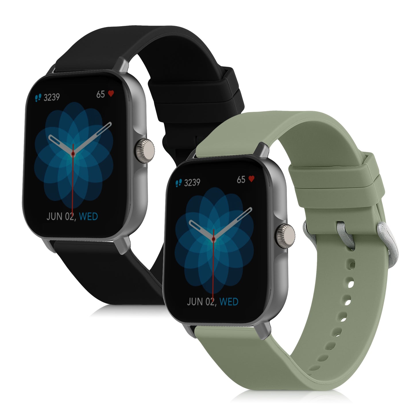 kwmobile Watch Strap for Huami Amazfit GTS / GTS 2 / GTS 2e / GTS 3 Bracelet Fitness Tracker Band Set Replacement Strap Smartwatch