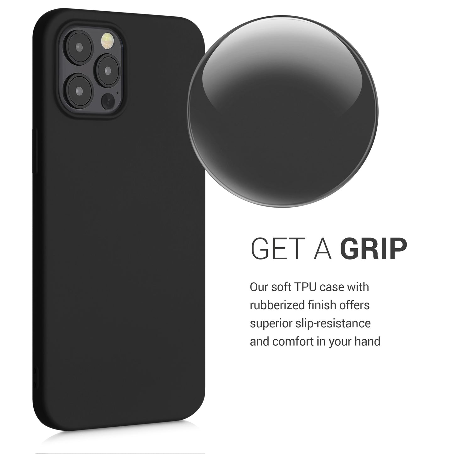 kwmobile Case Compatible with Apple iPhone 12 Pro Max Protective Case for Wireless Charging