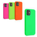 kwmobile Hülle kompatibel mit Apple iPhone 12 mini Hülle - weiches TPU Silikon Case - Cover geeignet für kabelloses Laden - Neon Pink Neon Pink  